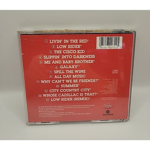 WAR - The Best Of War And More (Greatest Hits) CD LEE OSKAR [RHINO] - Picture 2 of 4